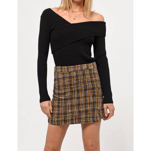 NEW GREYLIN penny off the shoulder cozy sweater in black - Picture 1 of 3